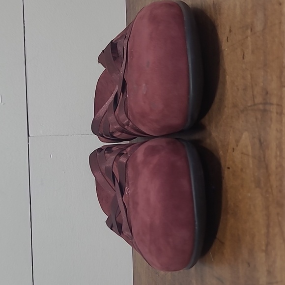 Vionic Sandals Women's sz 9 Claire Purple Suede Leather Slip On Mule Slides - Picture 5 of 11